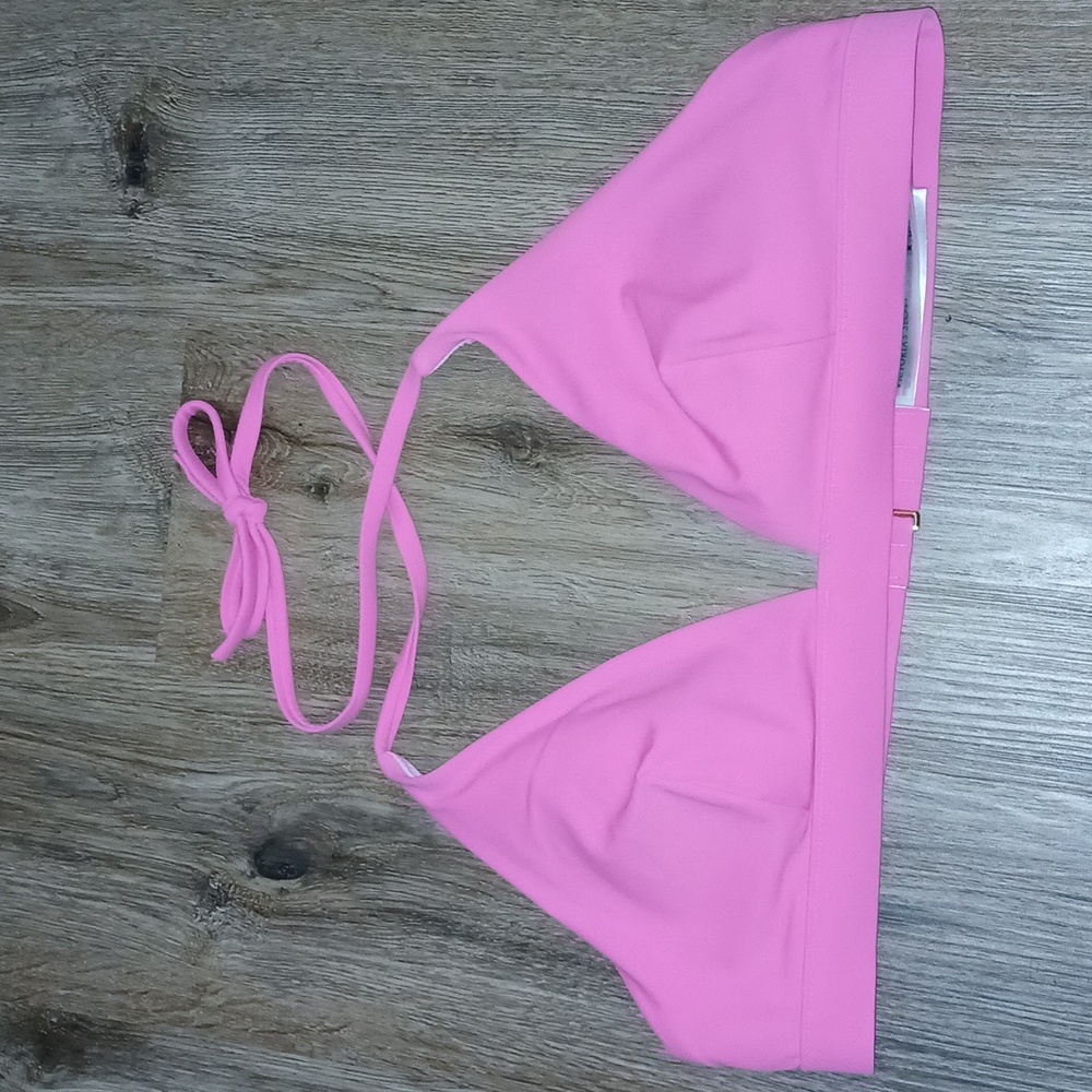Victoria Secret bathing suit top. Pink. Size XL